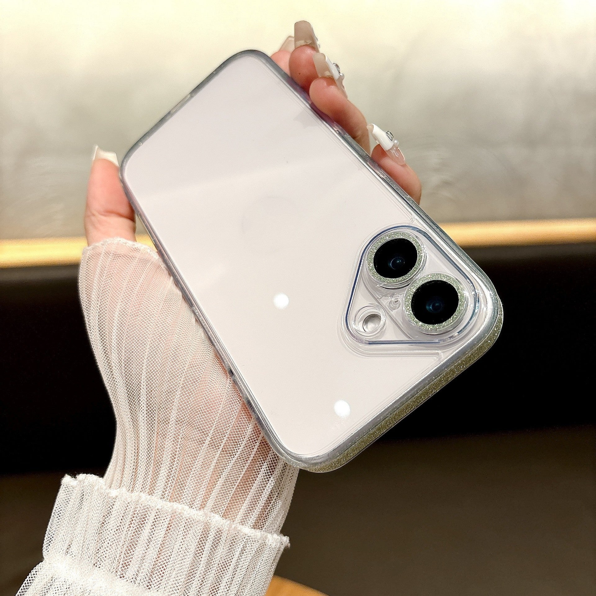 Phone Case Transparent Glass Protective Cover