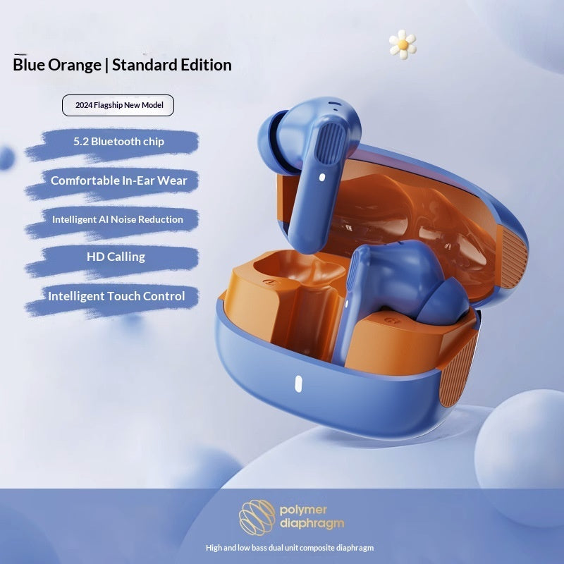 Wireless Bluetooth Noise-canceling Semi-in-ear Sports Earbuds
