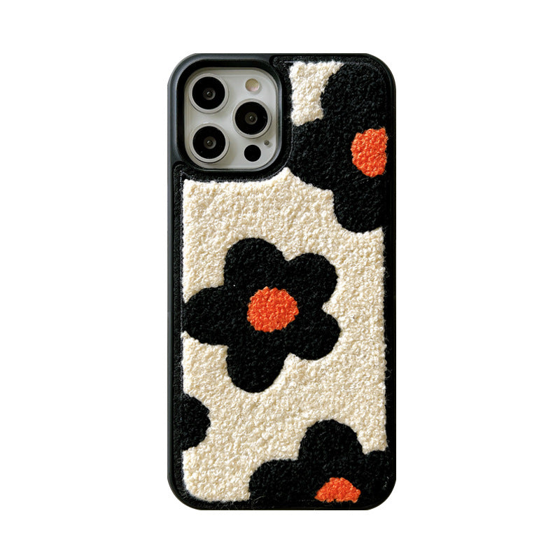 Plush Flowers Are Suitable For Ladies Phone Cases