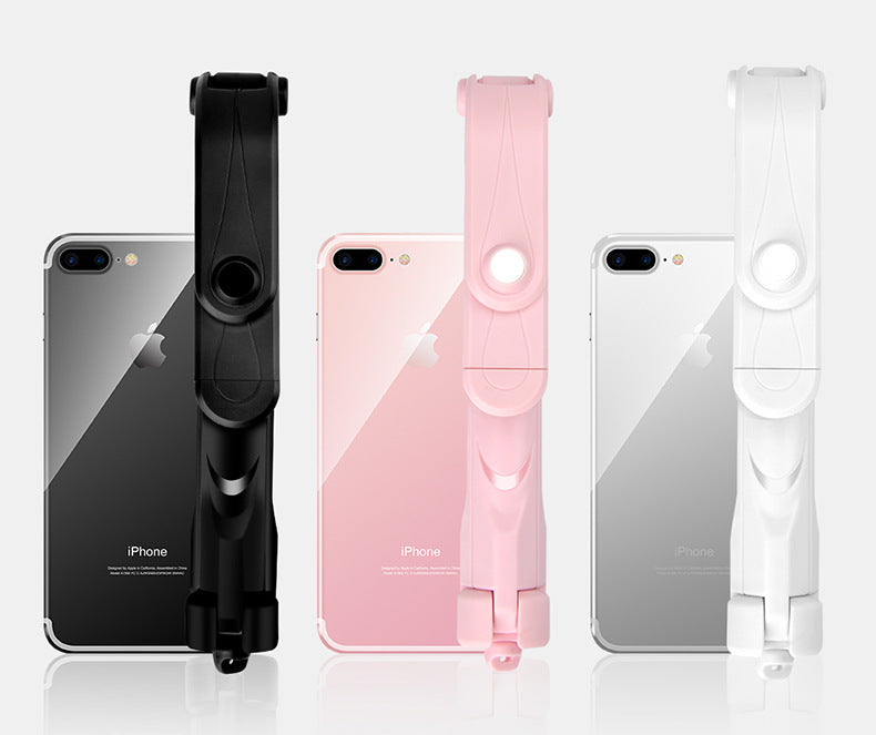 Apple-Compatible Bluetooth Selfie Stick with Tripod for Mobile Live Streaming