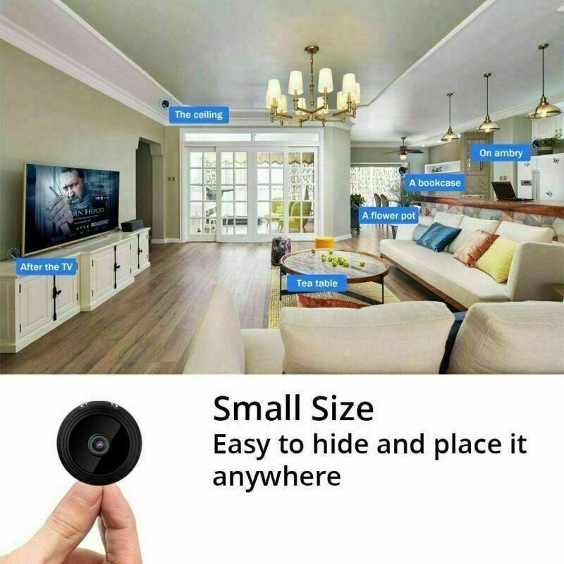 Mini Hidden Spy Camera 1080P HD WiFi Night Vision Home Security DVR