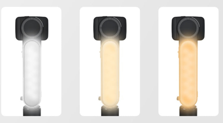 Apple-Compatible Handheld Gimbal with Fill Light, Tripod, and Selfie Support
