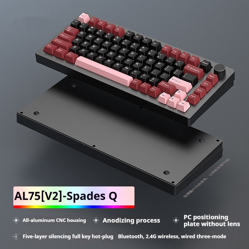 Heiji Snake Aluminum Mechanical Keyboard Kit Bluetooth Wired Three-Mode