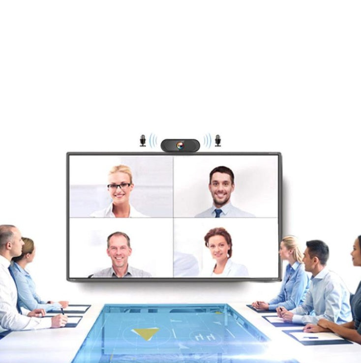 1080P 2K HD USB Computer Webcam for Video Conference, Driver-Free